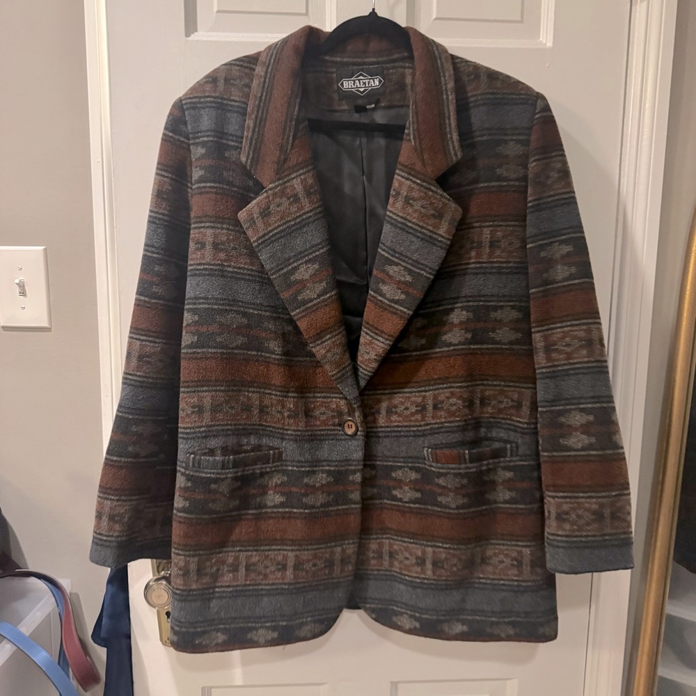 Awesome Wool Blend Western Jacket - image 1